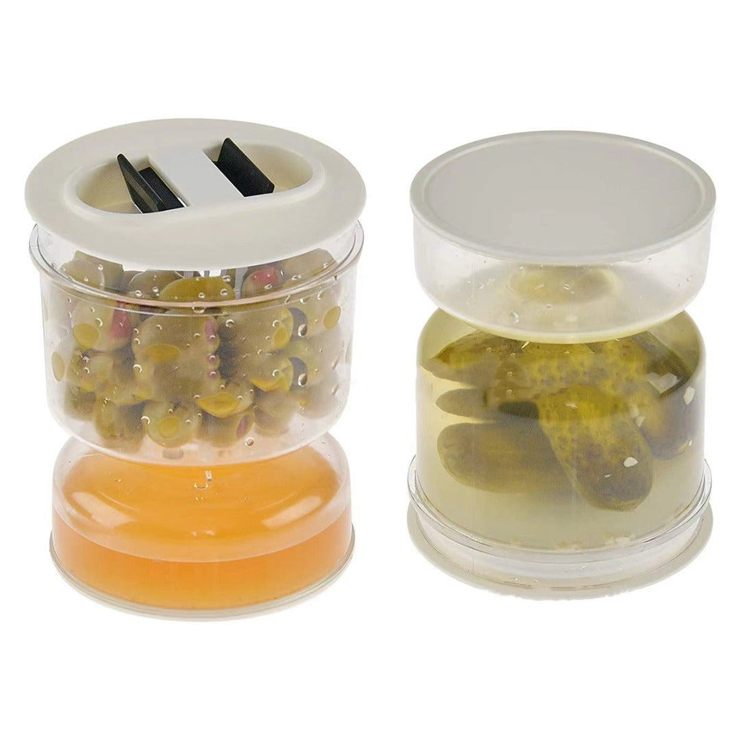 Dry Separation Pickle Jar Pickle & Olive Container