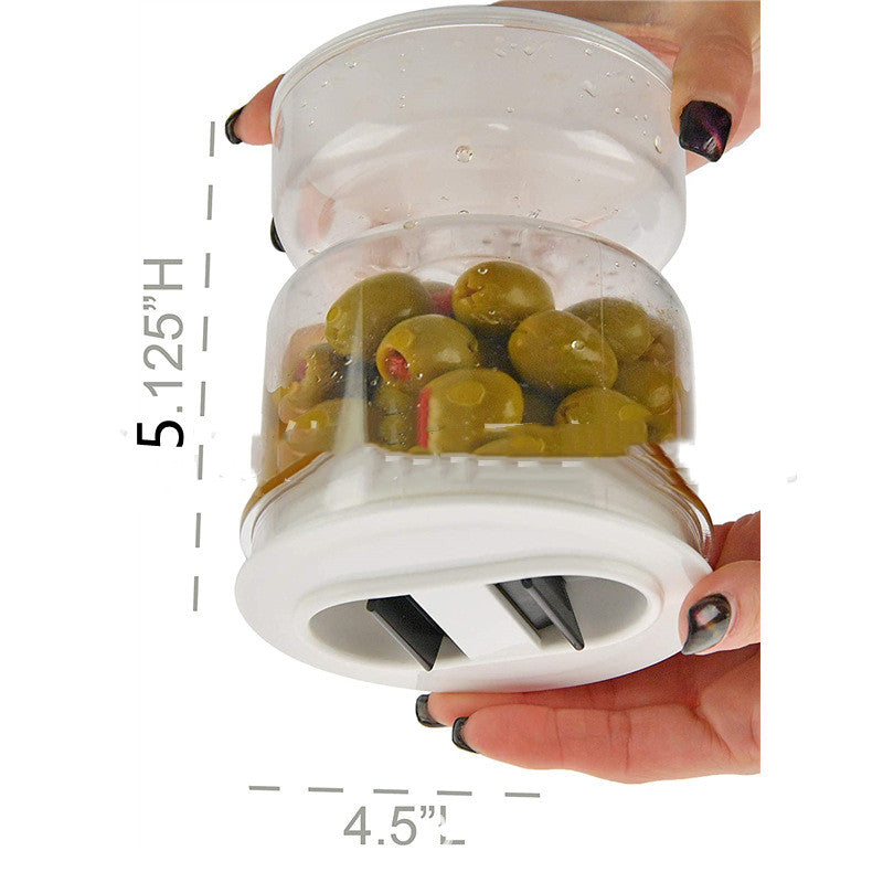 Dry Separation Pickle Jar Pickle & Olive Container